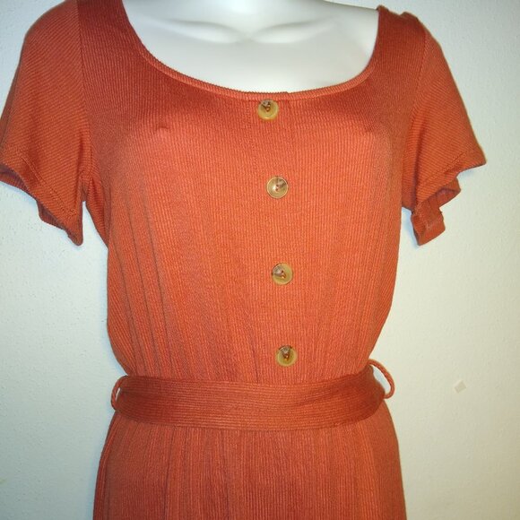 Short Sleeve Wide Pant Romper/ Jumpsuit - Picture 2 of 4